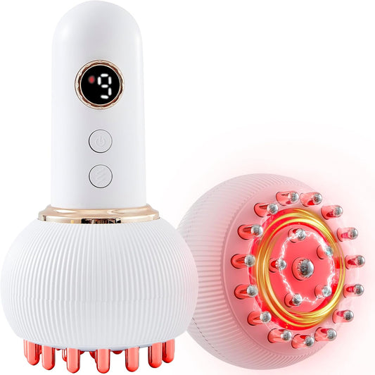 Lymphatic Drainage Massager & Cellulite Massage Tool, Helps Reduce Stretch Marks & Cellulite, for Legs, Arms & Belly, Body Sculpting Machine with Microcurrent, Light, Heat & Vibration